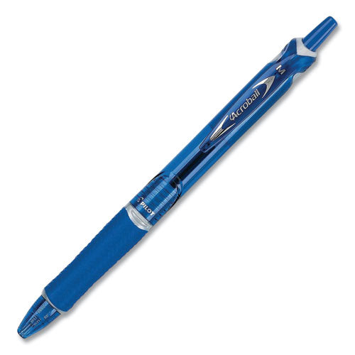 Acroball Colors Advanced Ink Ballpoint Pen, Retractable, Medium 1 Mm, Blue Ink, Blue Barrel, Dozen