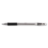 Easytouch Stick Ballpoint Pen, Fine 0.7mm, Blue Ink, Clear Barrel, Dozen