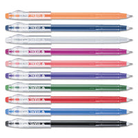 Frixion Colorsticks Erasable Stick Gel Pen, 0.7mm, Assorted Ink-barrel, 10-pack