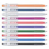 Frixion Colorsticks Erasable Stick Gel Pen, 0.7mm, Assorted Ink-barrel, 10-pack