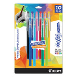 Frixion Colorsticks Erasable Stick Gel Pen, Fine 0.7mm, Red Ink-barrel, Dozen