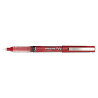 Precise V5 Stick Roller Ball Pen, Extra-fine 0.5mm, Red Ink-barrel, Dozen