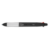 Dr. Grip 4 + 1 Retractable Ballpoint Pen-pencil, Black-blue-green-red Ink, Black Barrel