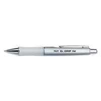 Dr. Grip Limited Retractable Gel Pen, Fine 0.7mm, Black Ink, Platinum Barrel