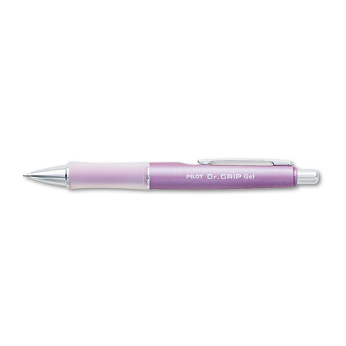 Dr. Grip Limited Gel Pen, Retractable, Fine 0.7 Mm, Black Ink, Champagne Mauve Barrel