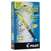Frixion Light Erasable Highlighter, Chisel Tip, Yellow, Dozen