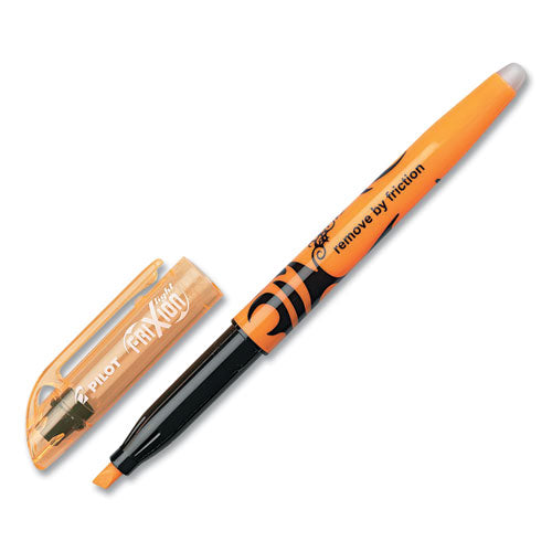 Frixion Light Erasable Highlighter, Orange Ink, Chisel Tip, Orange-black Barrel, Dozen