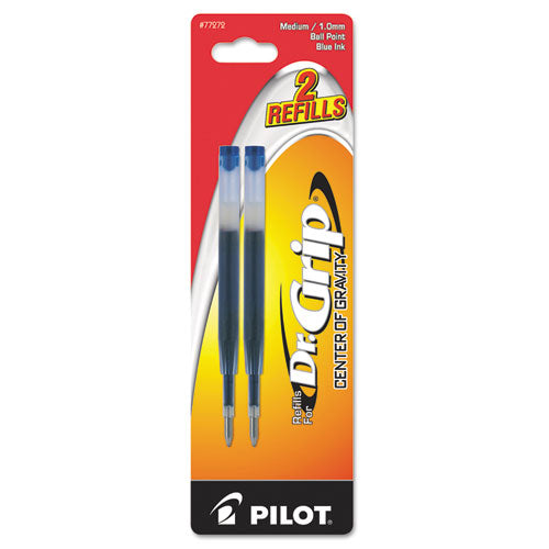Refill For Pilot Dr. Grip Center Of Gravity Pens, Medium Point, Blue Ink