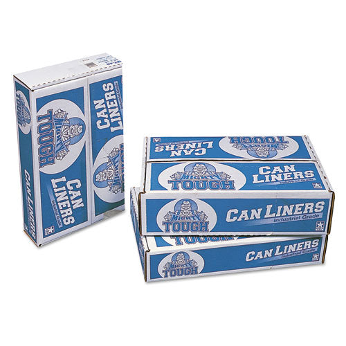 Linear Low Density Can Liners, 60 Gal, 0.75 Mil, 38" X 58", White, 100-carton