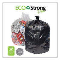 Eco Strong Plus Can Liners, 44 Gal, 1.35 Mil, 37 X 50, Natural, 100/carton