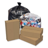 Eco Strong Plus Can Liners, 60 Gal, 1.35 Mil, 38 X 58, Black, 100/carton