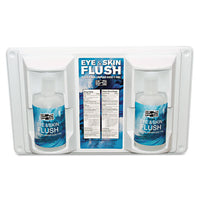 Twin Bottle Eye Flush Station W-two 16oz Bottles, 3.75"d X 13.5"h X 16.5"w