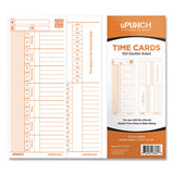 Time Card For Pk1100 Time Clock, Two Sides, 3.38 X 8.25, 100/pack