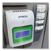 Hn1500 Electronic Non-calculating Time Clock Bundle, Lcd Display, Beige-green