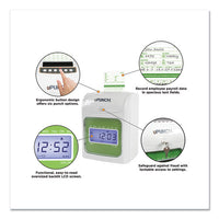Hn1500 Electronic Non-calculating Time Clock Bundle, Lcd Display, Beige-green