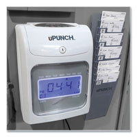 Hn2500 Electronic Calculating Time Clock Bundle, Lcd Display, Beige-gray