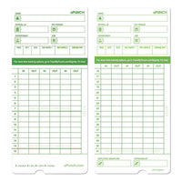 Time Card For Upunch Hn1000, Hn3000, Hn3600 Bundle, 100-pk