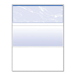 Security Business Checks, 11 Features, 8.5 X 11, Blue Marble Top, 500-ream