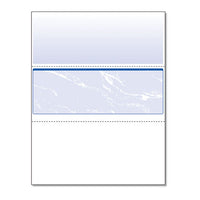 Standard Security Check, 11 Features, 8.5 X 11, Blue Marble Middle, 500-ream