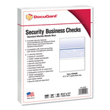 Standard Security Check, 11 Features, 8.5 X 11, Blue Marble Middle, 500-ream