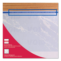 Standard Security Check, 11 Features, 8.5 X 11, Blue Marble Bottom, 500-ream
