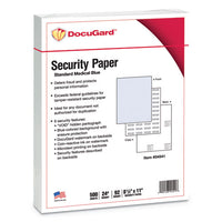 Medical Security Papers, 24lb, 8.5 X 11, Blue, 500-ream