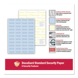 Medical Security Papers, 24lb, 8.5 X 11, Blue, 500-ream