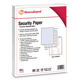 Medical Security Papers, 24lb, 8.5 X 11, Blue, 500-ream