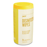 Disinfecting Wipes, Lemon, 7 X 8, 75 Wipes-canister