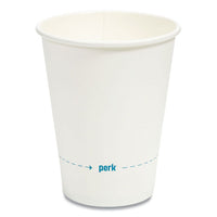 White Paper Hot Cups, 12 Oz, 50-pack