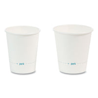 White Paper Hot Cups, 10 Oz, 50-pack