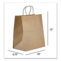Kraft Paper Bags, Regal, 12 X 9 X 15.75, Natural, 200-carton