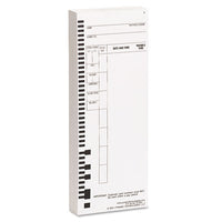 Time Card For Model 4000 Payroll Recorder, 3-1-2 X 8-1-2, 100-pack