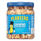 Salted Cashew Halves And Pieces, 26 Oz Canister