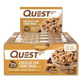 Protein Bars, Chocolate Chip Cookie Dough, 2.12 Oz Bar, 12 Bars-box