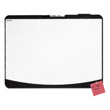 Tack & Write Board, 23 1-2 X 17 1-2, Black-white Surface, Black Frame