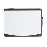 Tack & Write Board, 23 1-2 X 17 1-2, Black-white Surface, Black Frame