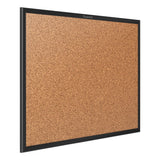 Classic Series Cork Bulletin Board, 24x18, Black Aluminum Frame