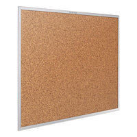 Classic Series Cork Bulletin Board, 36 X 24, Silver Aluminum Frame