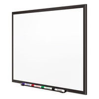 Classic Porcelain Magnetic Whiteboard, 36 X 24, Black Aluminum Frame