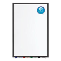 Classic Porcelain Magnetic Whiteboard, 48 X 36, Black Aluminum Frame