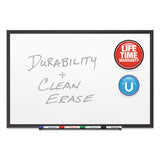 Classic Porcelain Magnetic Whiteboard, 48 X 36, Black Aluminum Frame