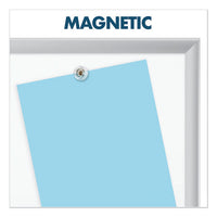 Classic Series Porcelain Magnetic Board, 48 X 36, White, Silver Alum. Frame