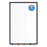 Classic Porcelain Magnetic Whiteboard, 60 X 36, Black Aluminum Frame