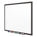 Classic Porcelain Magnetic Whiteboard, 60 X 36, Black Aluminum Frame