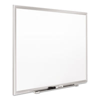 Classic Series Porcelain Magnetic Board, 72 X 48, White, Silver Aluminum Frame