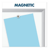 Classic Series Porcelain Magnetic Board, 72 X 48, White, Silver Aluminum Frame