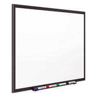 Classic Porcelain Magnetic Whiteboard, 96 X 48, Black Aluminum Frame