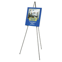 Full Size Instant Easel, 62-3-8" Maximum Height, Steel, Black