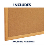 Classic Series Cork Bulletin Board, 96 X 48, Oak Finish Frame